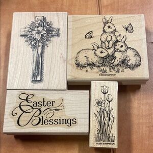 Easter Blessings Wooden Stamp Set